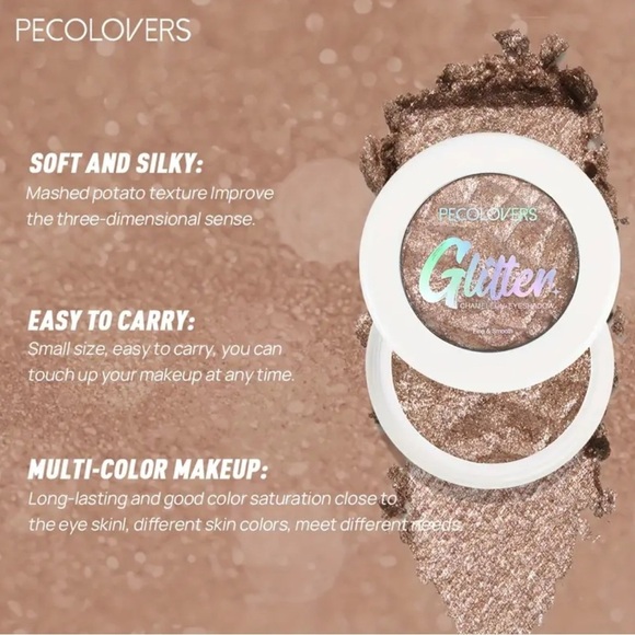 NEW Limitless Eyeshadow Glitter Eye Shadow Metallic Tan - Picture 7 of 7